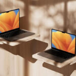 Perspective Vision of M2 MacBook Air Mockup