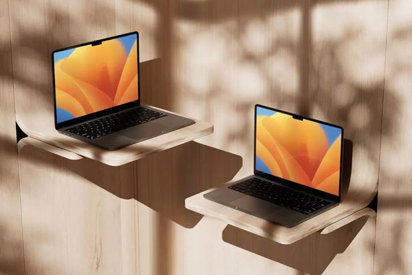 Perspective Vision of M2 MacBook Air Mockup