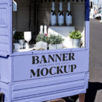 Perspective Vision of Small Trailer Mockup