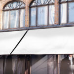 Perspective Vision of Storefront Sun Visors Mockup