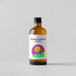 Front View of Pharmaceutical Glass Bottle Mockup