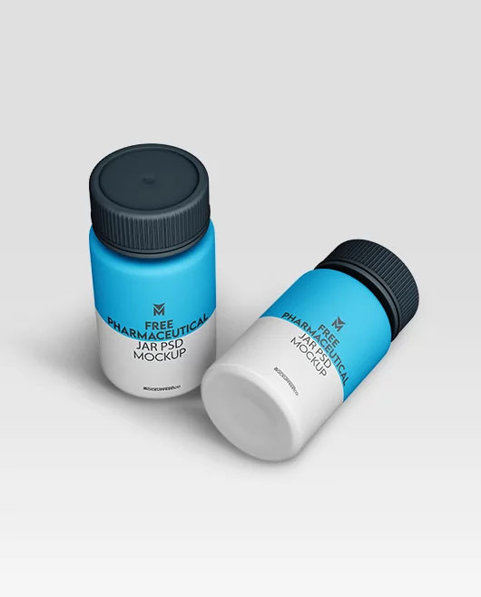 Pharmaceutical Jar Mockup