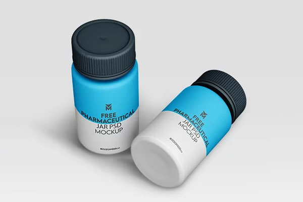 Pharmaceutical Jar Mockup