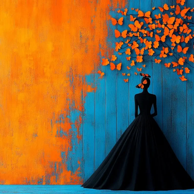 Photo Realism Woman with Butterfly