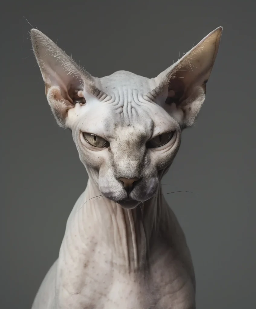 Photorealistic Sphinx Cat