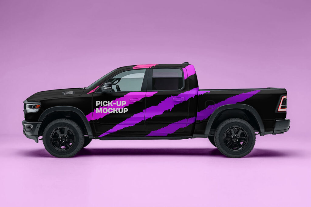 Pick Up Truck Mockup