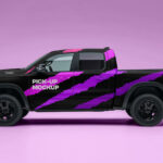 Pick Up Truck Mockup