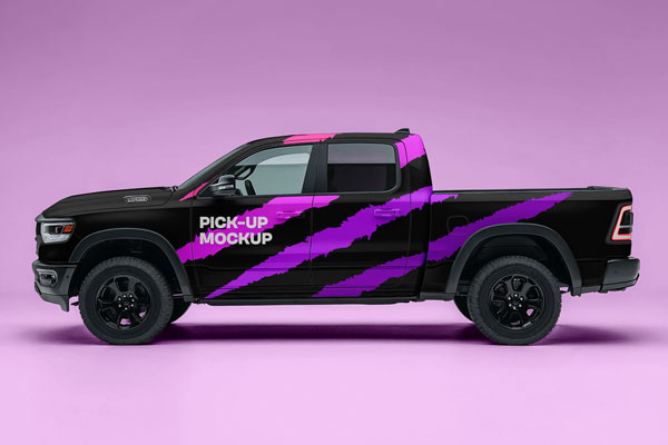 Pick Up Truck Mockup