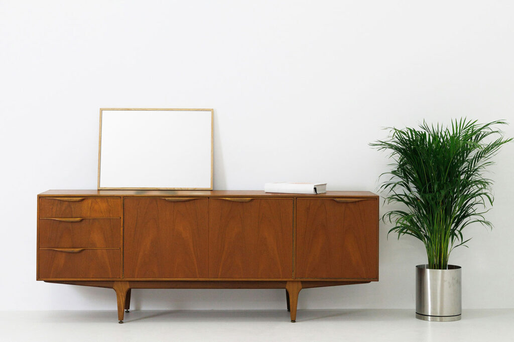 Picture Frame on Vintage Desk Mockup