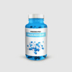 Pills Bottle Standing in the Front View Mockup
