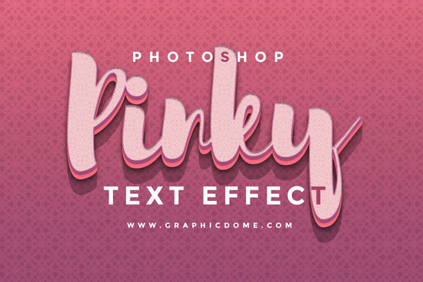 Pink Text Effect