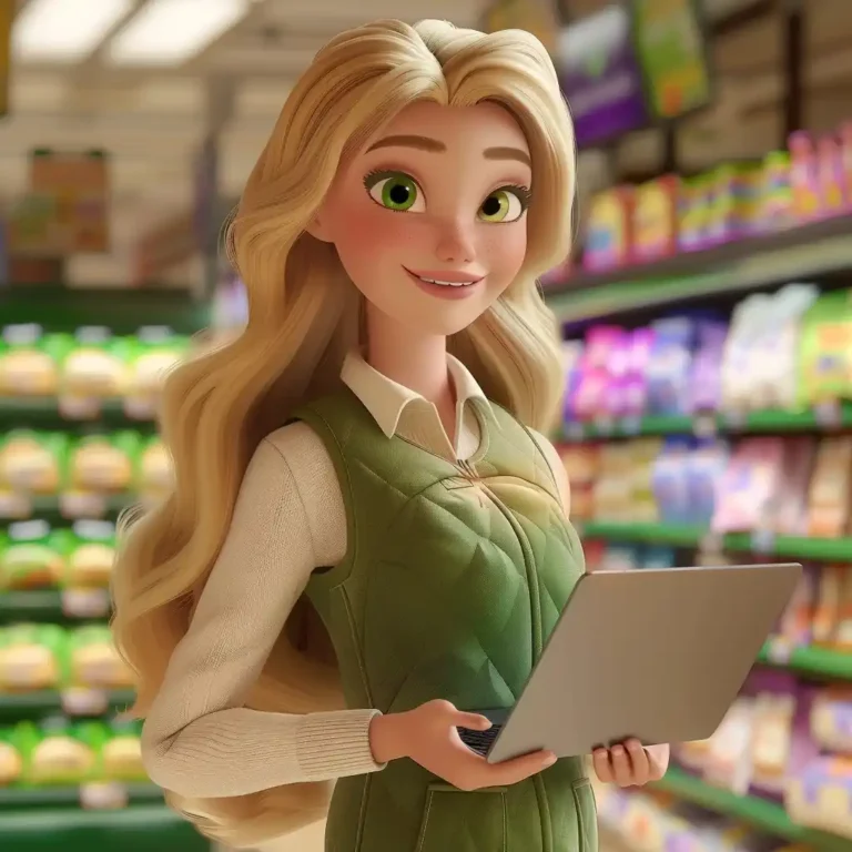 Pixar Woman with Laptop ai prompt preview