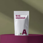 Plastic Coffee Bag Mockup