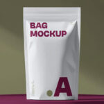 Plastic Coffee Bag Mockup