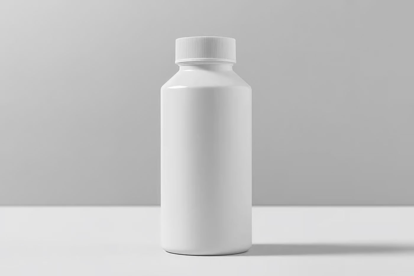 Free Plastic Cosmetics Bottle Mockup PSD Template