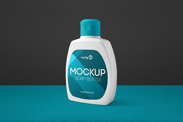 Plastic Liquid Soap Bottle Mockup