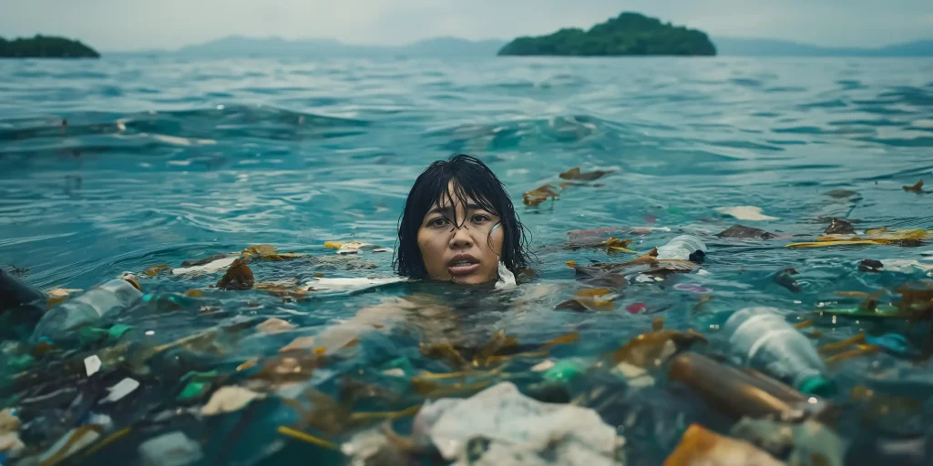 Plastic Pollution Portrait