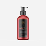 Plastic Pump Dispenser Liquid Soap Bottle Mockup in the Front View
