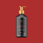 Plastic Pump Dispenser Liquid Soap Bottle Mockup in the Front View