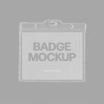 Plastic Sleeve Badge Mockup