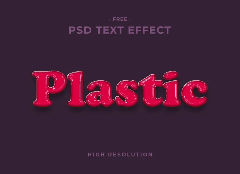 Plastic Text Effect