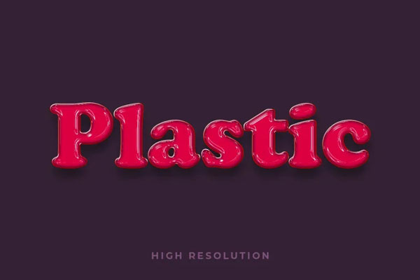 Plastic Text Effect