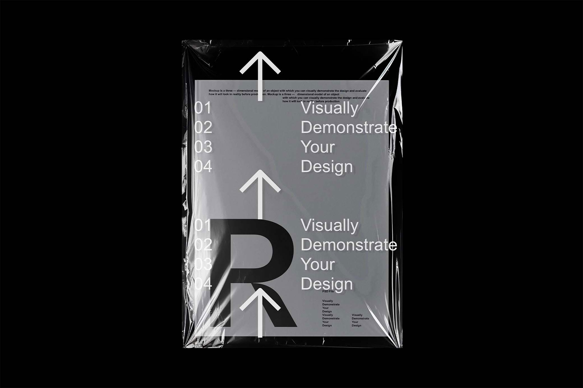 Free Plastic Wrapped Hardcover Book Mockup PSD Template