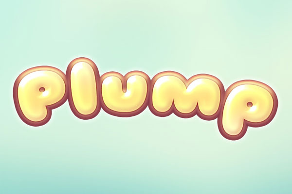Plump Text Effect