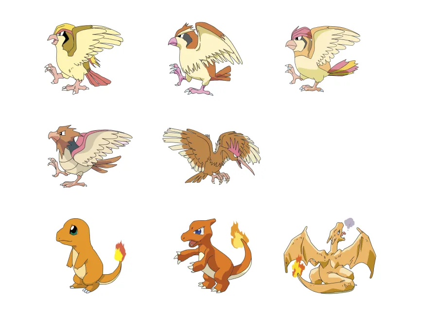 Pokemon Characters Logo