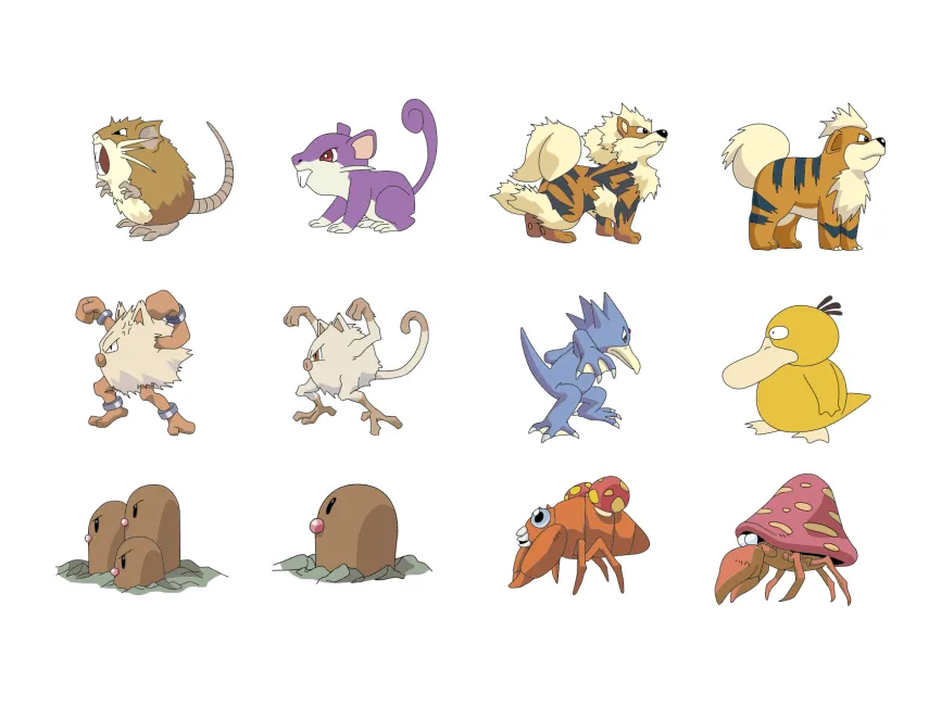 Pokemon Characters Logo