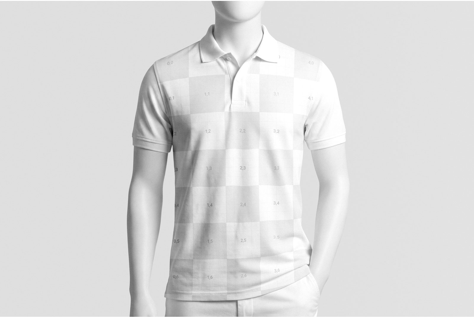 Free Polo Shirt Mockup on Mannequin PSD Template