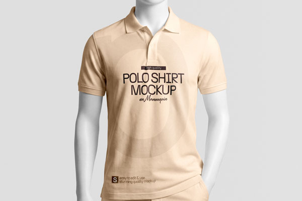 Polo Shirt Mockup on Mannequin