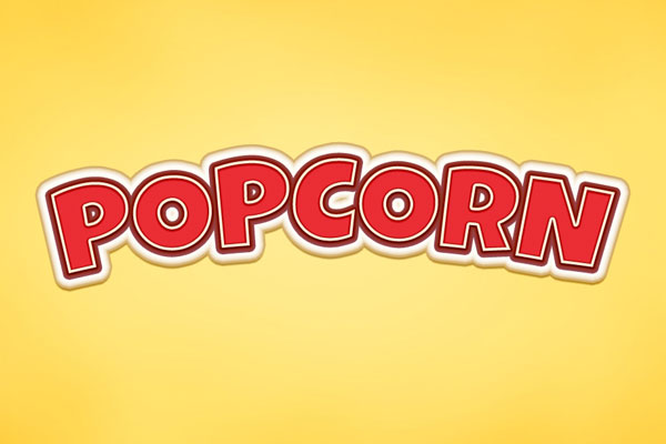 Popcorn Text Effect