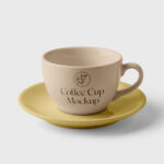 Porcelain Cup Studio Shot Mockup