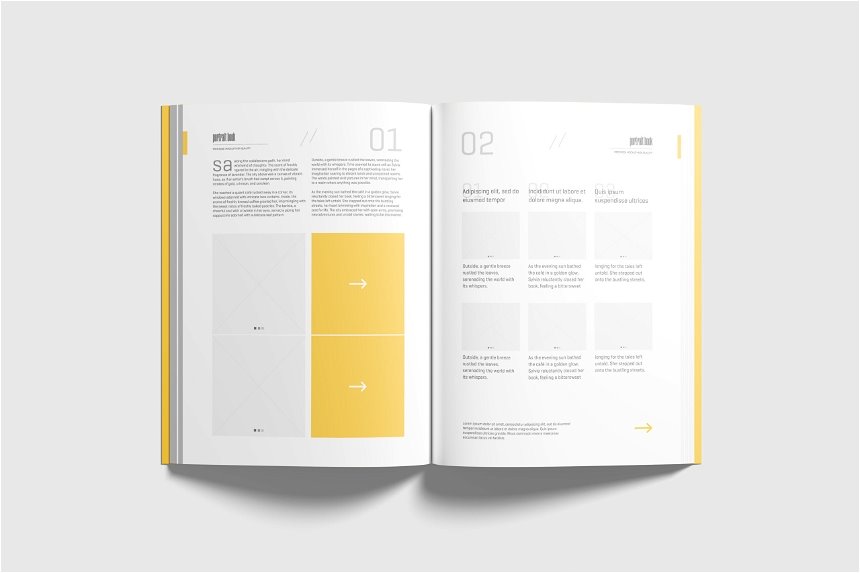Portrait Softcover Book Mockup in 4 Shows