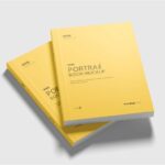 Portrait Softcover Book Mockup in 4 Shows