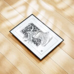 Poster Frame Mockup on the Floor in 5 Sights