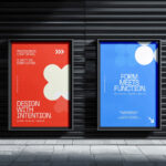 Poster Mockup on Industrial Wall