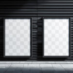 Poster Mockup on Industrial Wall