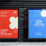 Poster Mockup on Industrial Wall