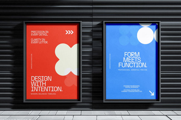 Poster Mockup on Industrial Wall