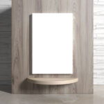 Poster on a Wooden Wall Mockup