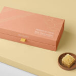 Premium Food Box Packaging Mockup in Perspective View