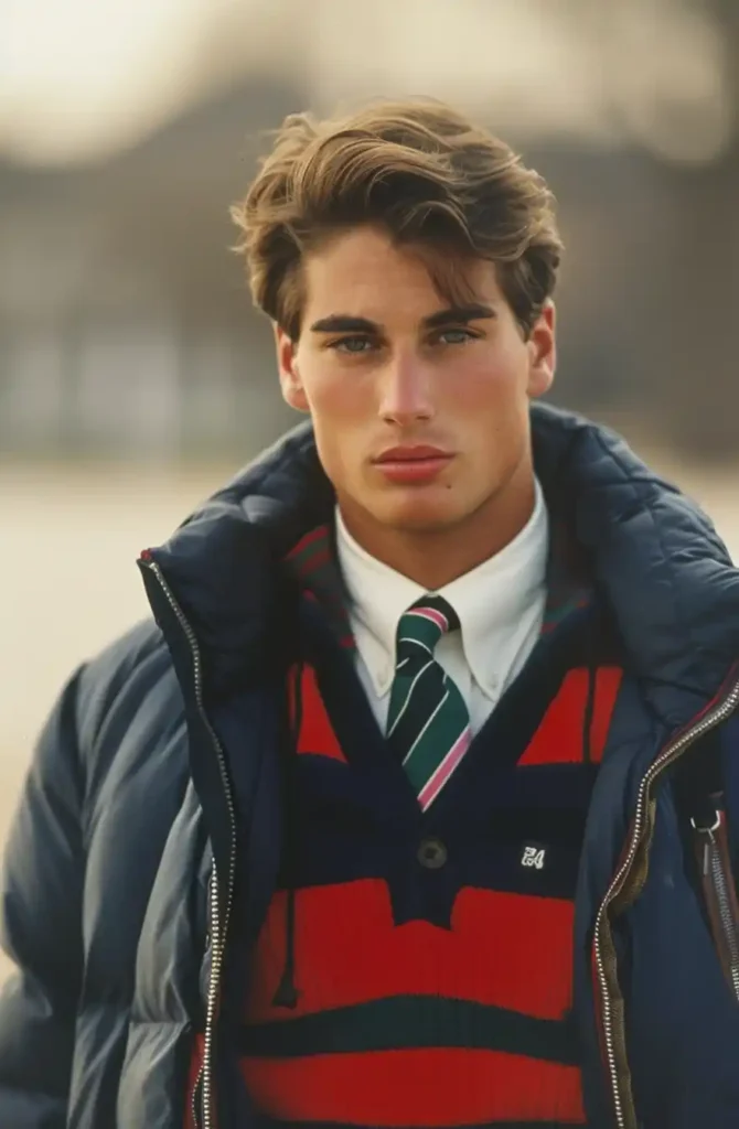 Preppy Men Portrait Outdoors
