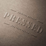Pressed Paper Text Effect / Logo Mockup