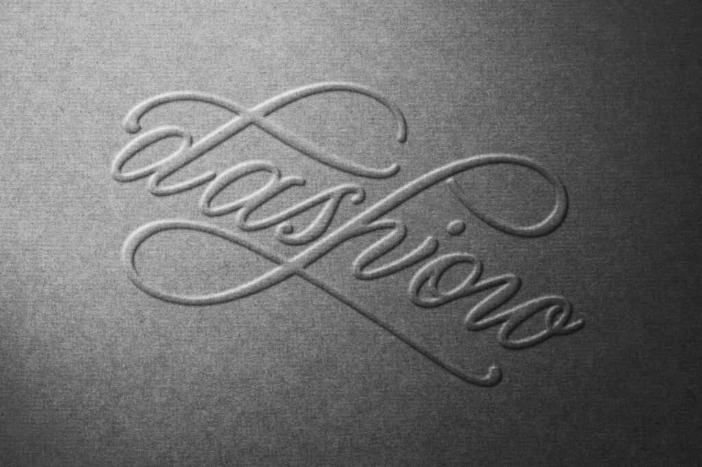 Pressed Paper Text Effect / Logo Mockup