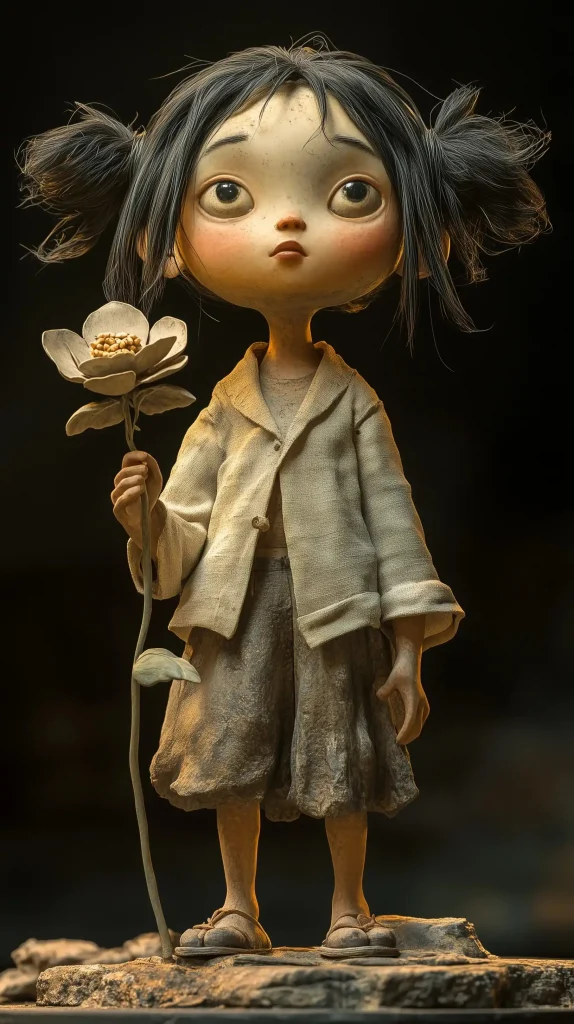Primitive 3D Female Figurine