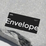 Print Mockup on Rock Surface