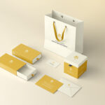 Product Branding Mockup in Perspective View