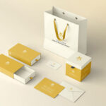 Product Branding Mockup in Perspective View